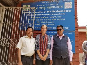 Me and NFDN staff Mr Raju Basnet and Mr Ramesh Pokharel
