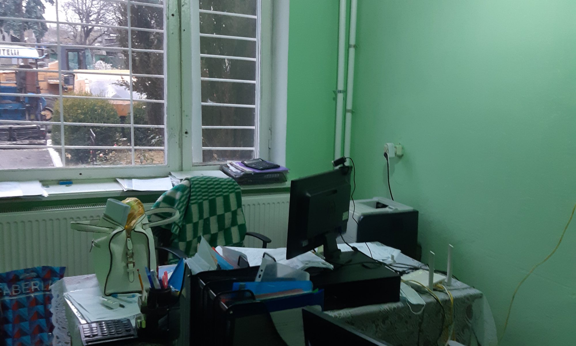 Social workers' office in a Moldovan village.