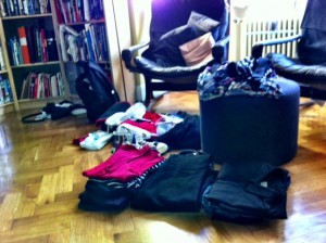 Packning pågår