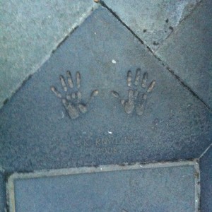 J. K. Rowling handprint